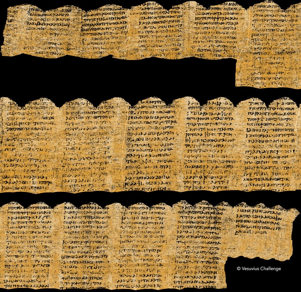 Herculaneum scrolls: Full scroll