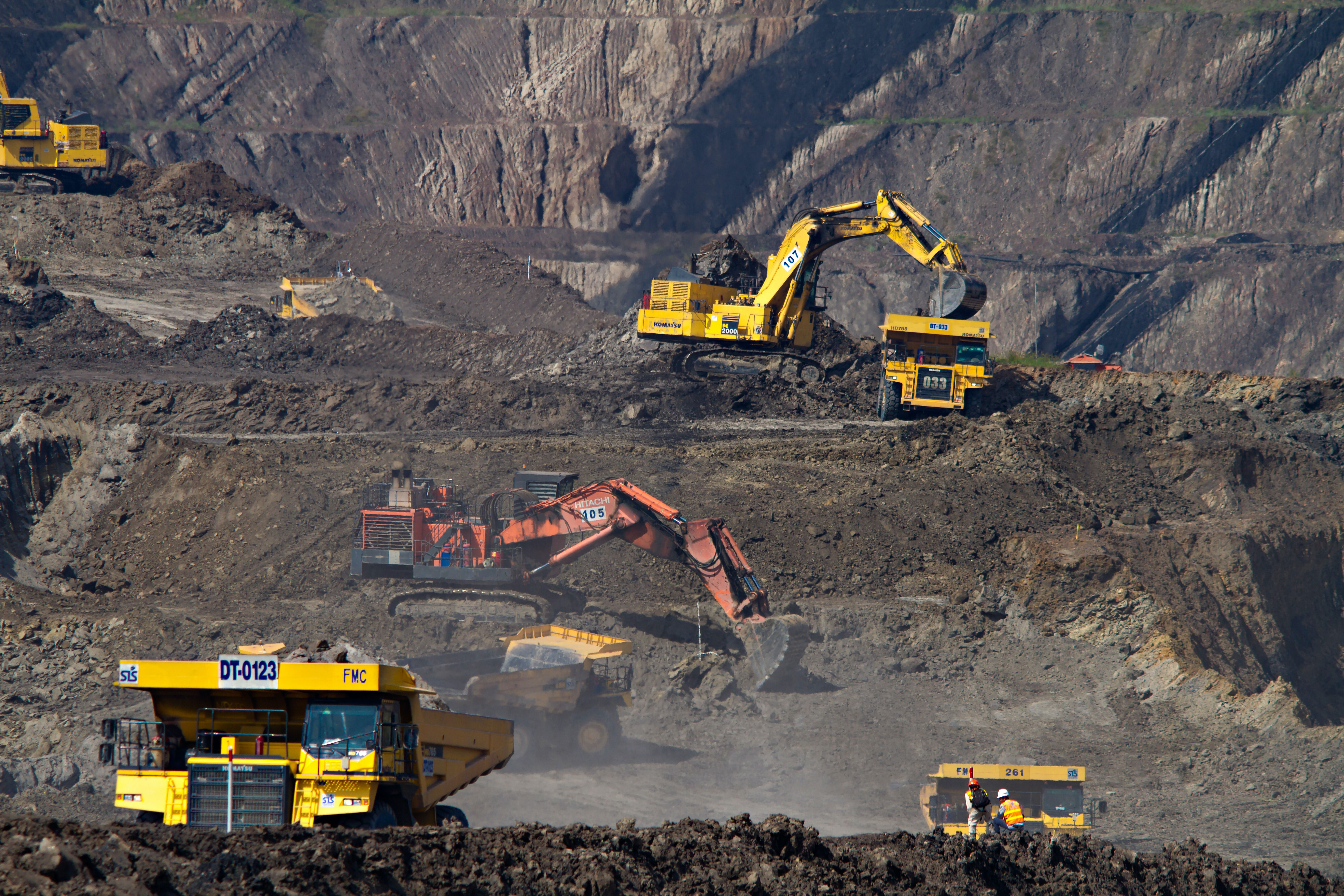 A coal mine in Indonesia