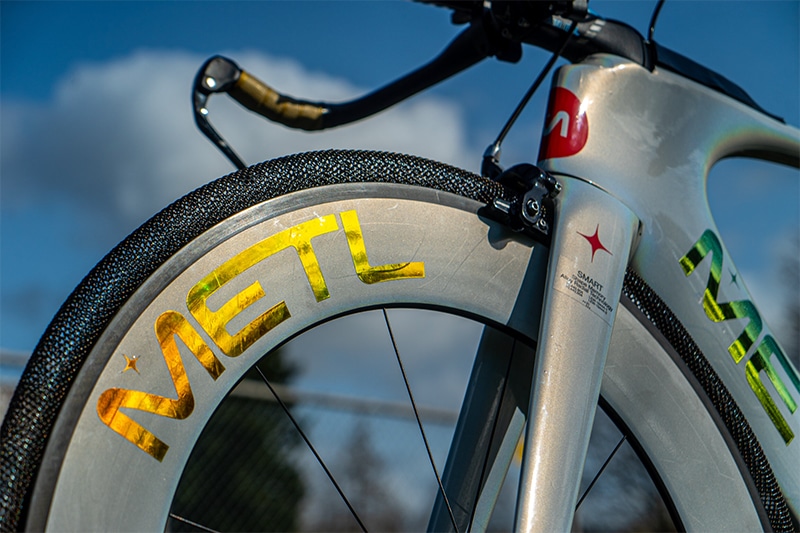Photo of airless bicycle tires made with NASA-developed technology