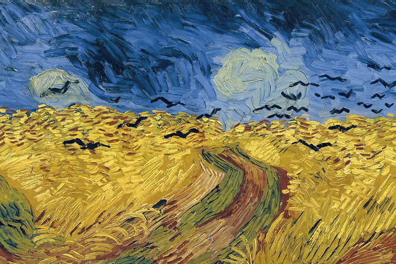 Painting: Wheatfield with Crows by Vincent van Gogh