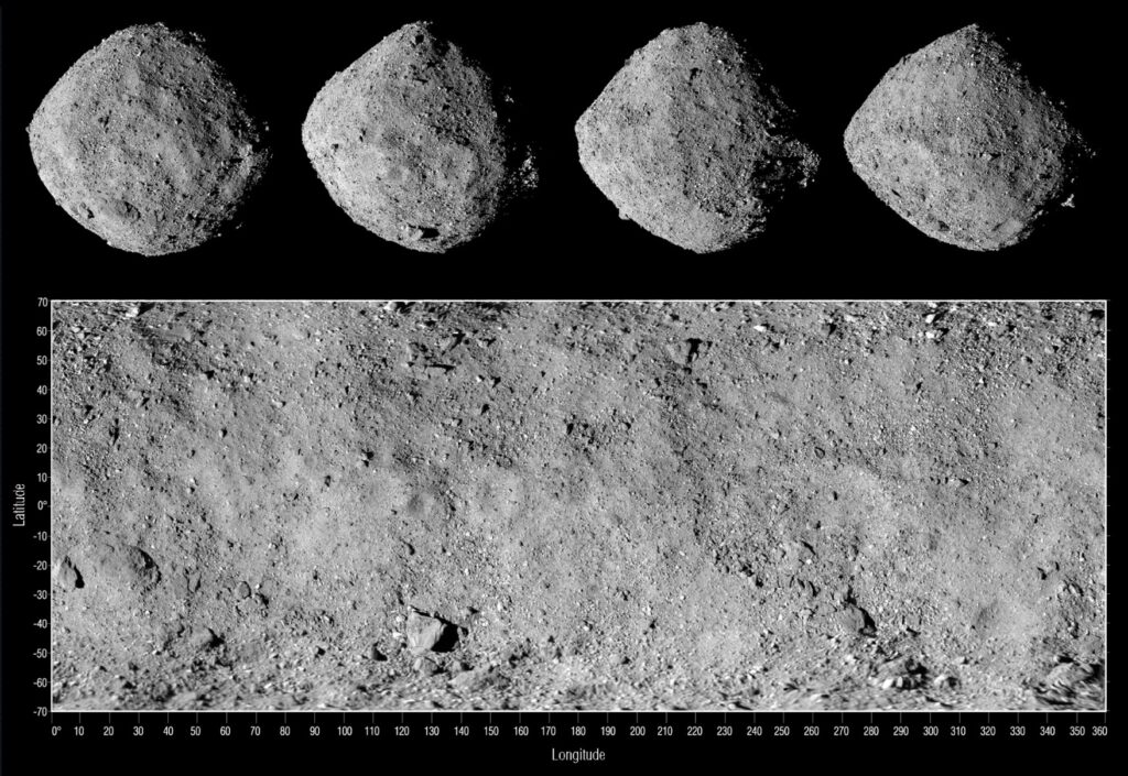 Four sides of asteroid Bennu
