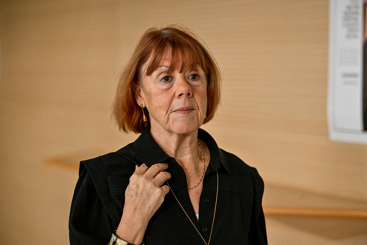 Gisèle Pelicot arrives at a courthouse in southern France