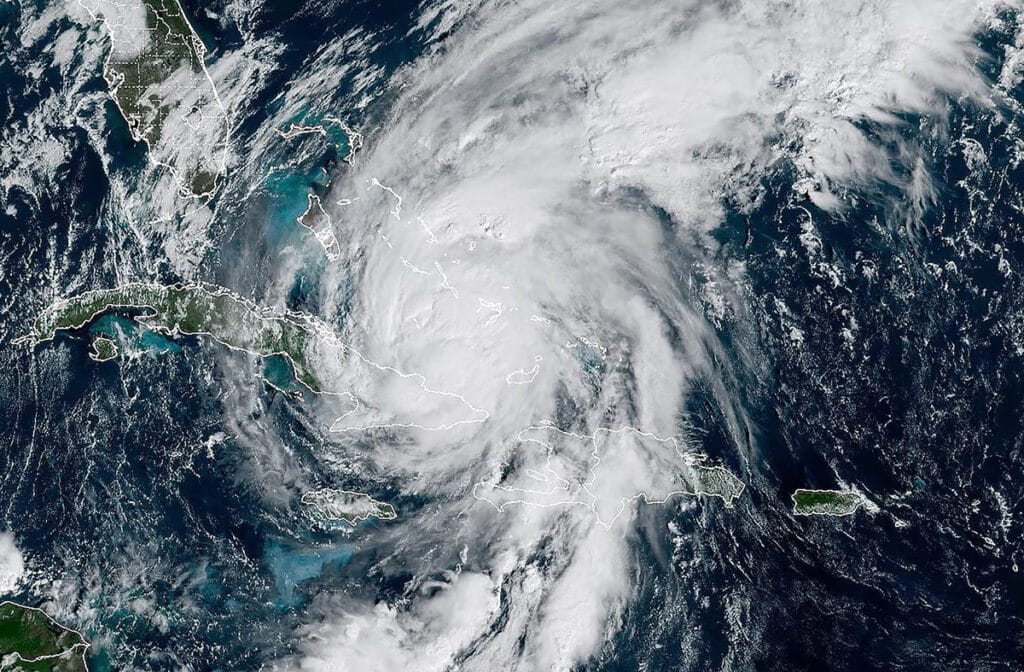 Hurricane Melissa storm map