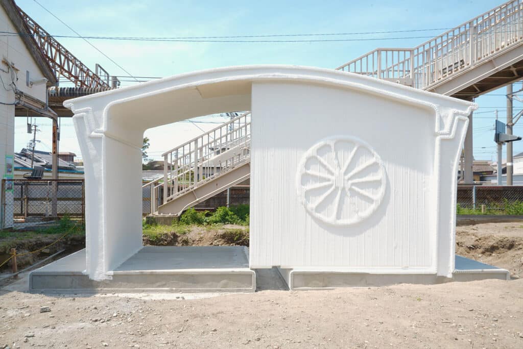 3D-printed train station in Japan